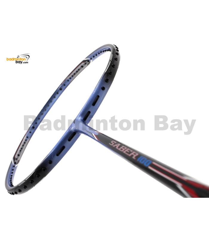 Flex Power Saber 100 Black Purple Badminton Racket (4U)