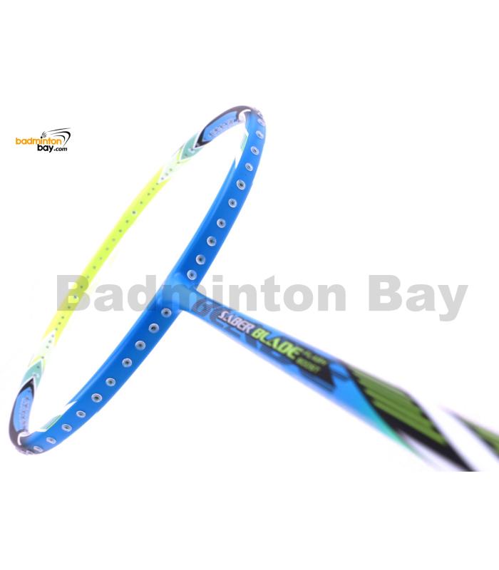 Flex Power Saber Blade Blue Green Badminton Racket 4U