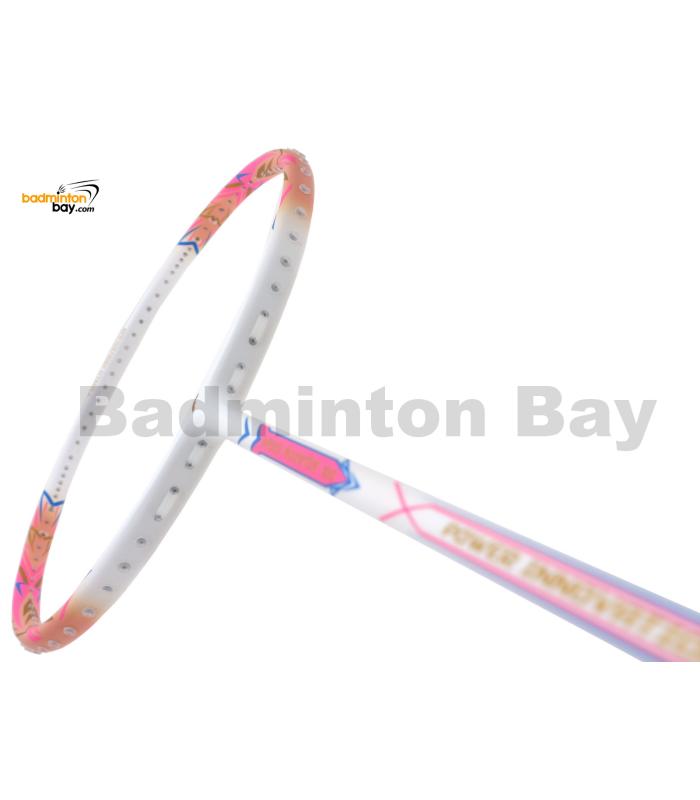 Flex Power Speed Booster 100 White Pink Badminton Racket Korea Design
