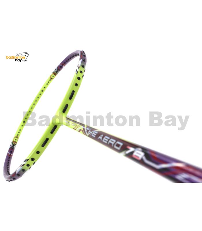 Flex Power The Aero 78 Neon Green Purple Badminton Racket 6U