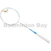 Flex Power Tomahawk White Blue Badminton Racket 4U Flex Power Tomahawk White Blue Badminton Racket 4U