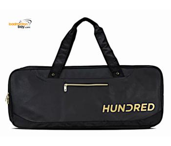 Hundred 2-Compartment HBCK-3M121-1 PitchBllack Kitbag Badminton Racket Half-Thermal Rectangle Bag 