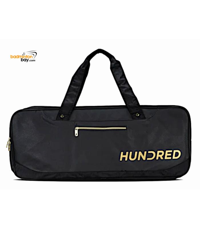 Hundred 2-Compartment HBCK-3M121-1 PitchBllack Kitbag Badminton Racket Half-Thermal Rectangle Bag 