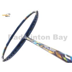 Hundred Shadow Lite Navy Blue Metallic Badminton Racket (5U-G6) HNDRD