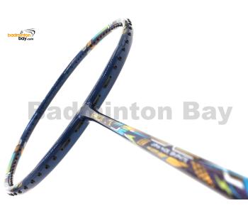 Hundred Shadow Lite Navy Blue Metallic Badminton Racket (5U-G6) HNDRD