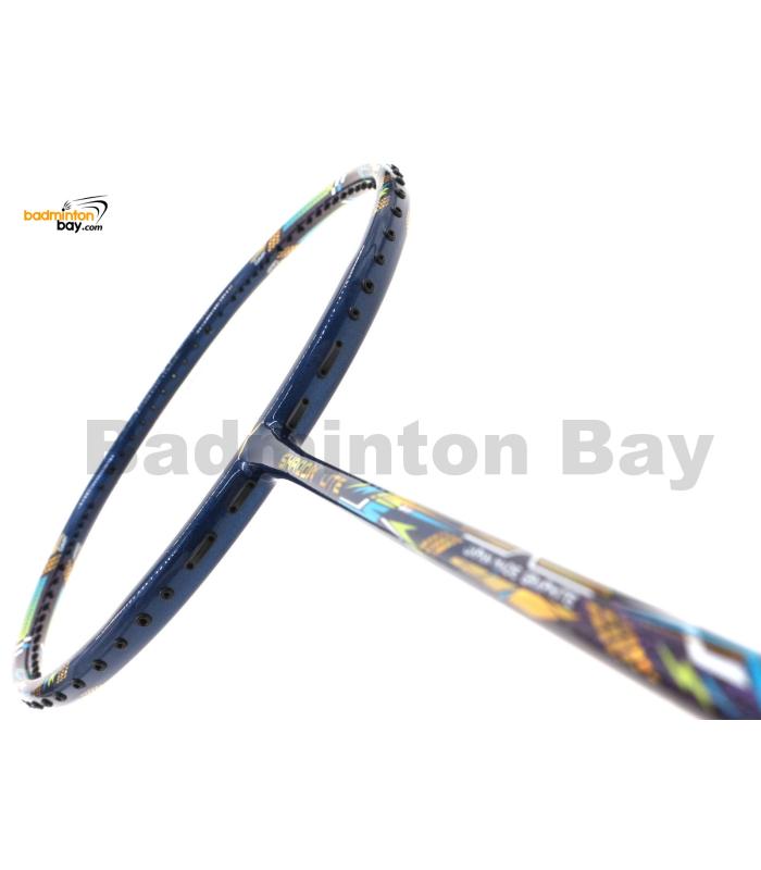 Hundred Shadow Lite Navy Blue Metallic Badminton Racket (5U-G6) HNDRD