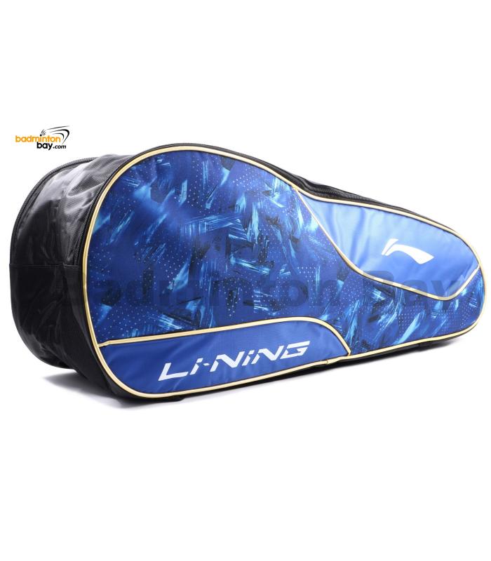 Li Ning 2 Compartments Thermal Badminton Racket Bag ABDN238-1 Blue