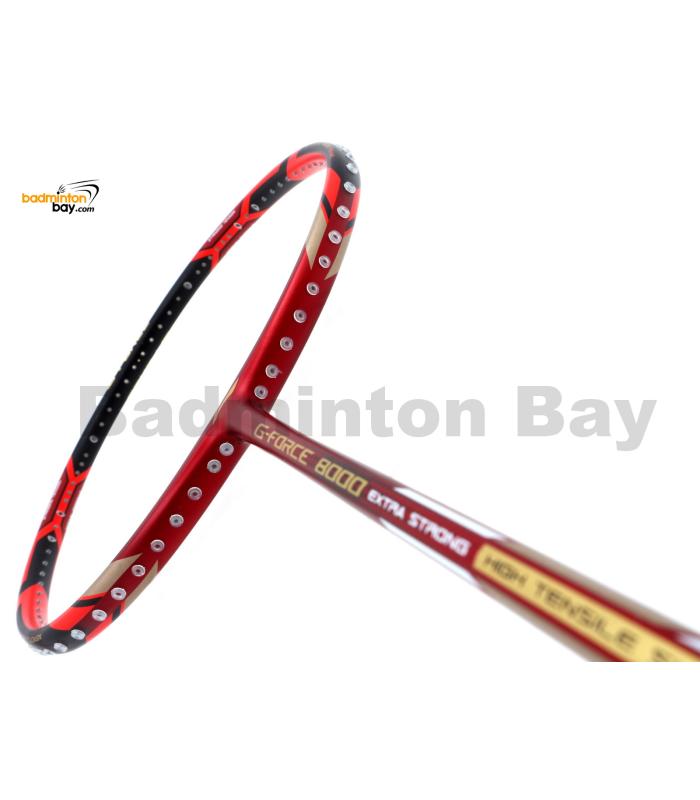 Li-Ning Pro Master Extra Strong G-Force 8000 Red Black Badminton Racket 4U (W3-S2)