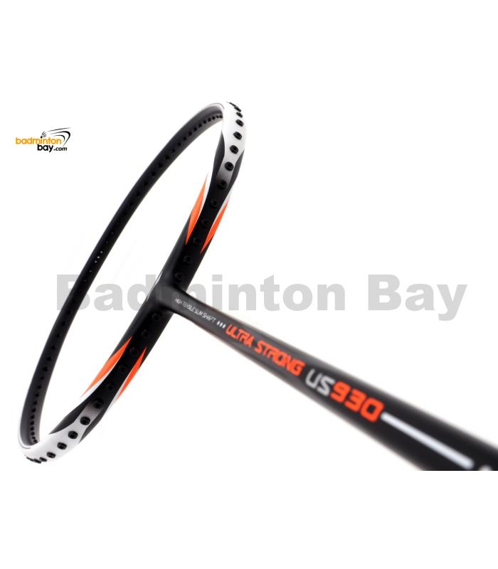 Li-Ning Ultra Strong US930 Black White Badminton Racket 4U (W2-S2)