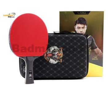 Loki 9 Star Professional Ping Pong Bat with Original Bag, Attack-Loop High Sticky Table Tennis Racket Carbon Blade Paddle for Fast Attack