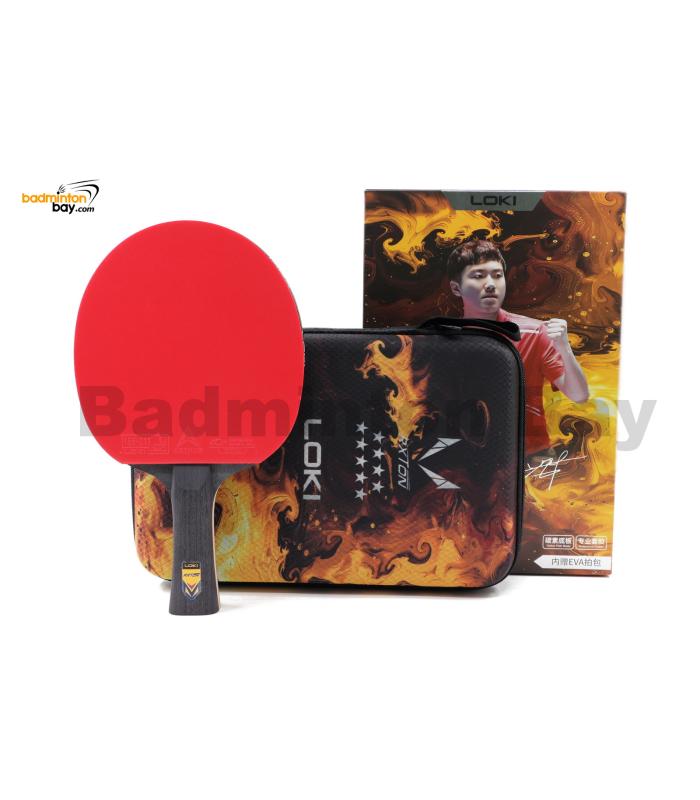 Loki RXTON 9 Star Professional Ping Pong Bat with Original Bag Attack-Loop High Sticky Table Tennis Racket Carbon Blade Paddle for Fast Attack