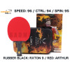 Loki RXTON 9 Star Professional Ping Pong Bat with Original Bag Attack-Loop High Sticky Table Tennis Racket Carbon Blade Paddle for Fast Attack