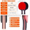 Loki X3 Star Kirin Ping Pong Bat with Bag, RXTON ITTF Rubber Table Tennis Racket Blade Paddle High Elasticity Sponge