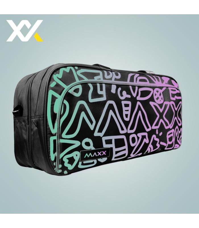 Maxx Tournament Bag MXBG029 2-Compartment Half-Thermal Badminton Racket Rectangle Bag 