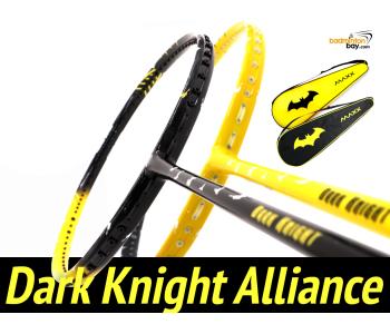 Dark Knight Alliance: 2 pieces Maxx Dark Knight Batman 85th Anniversary Limited Edition Compact Frame Badminton Racket 4U-G6