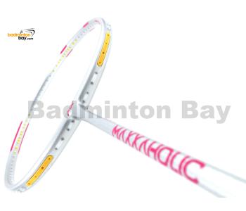 Maxx Maxxaholic Silver Pink Compact Frame Unique Series Badminton Racket 4U-G6