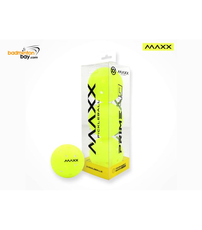 Maxx Prime 40 Tournament Professional Grade Pickleball Box of 3 pieces Outdoor Balls