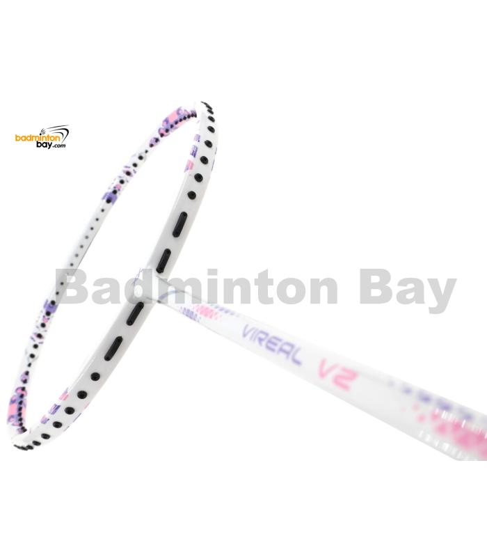 Maxx Vireal V2 White Badminton Racket 5U-G6