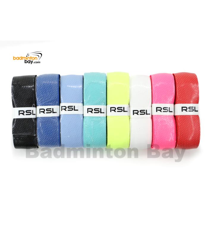 RSL Hi Soft Grip Replacement Super PU Grip (8 pieces) for Badminton Squash Tennis Racket