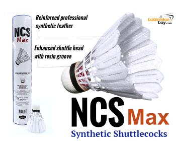 VICTOR NCS MAX New CarbonSonic Badminton Shuttlecocks Synthetic Feather (Speed 3 / 77) - 12 pieces