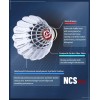 VICTOR NCS MAX New CarbonSonic Badminton Shuttlecocks Synthetic Feather (Speed 3 / 77) - 12 pieces