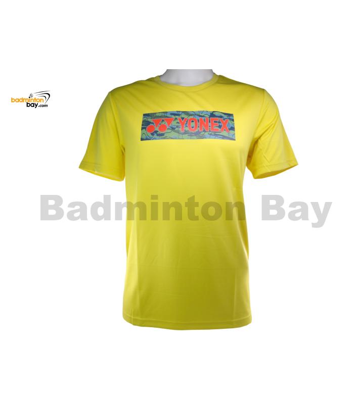 Yonex - Round Neck T-Shirt Quick Dry Sports Jersey Dry Fast Buttercup Yellow RM-S092-1864-L22-S