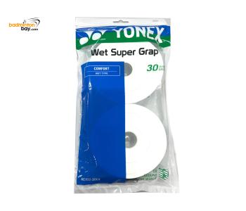 Yonex Wet Super Grap Overgrip (30 pieces per pack) AC102-30EX PU Grip for Badminton Squash Tennis Racket