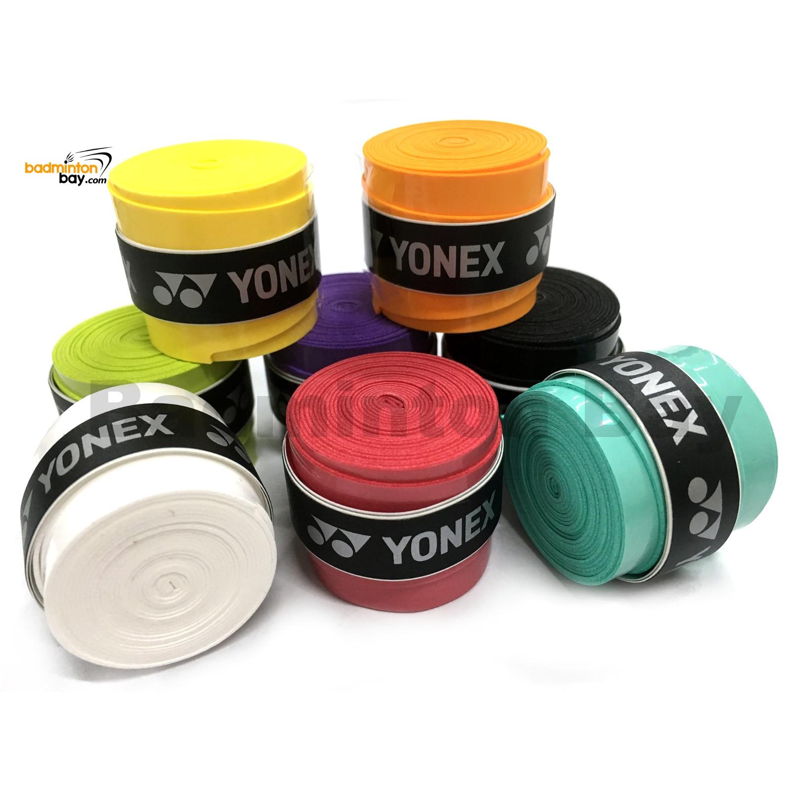 pilot voksenalderen Overfrakke Yonex Super Grap Overgrip (8 Pieces) AC102-EX PU Grip for Badminton Squash  Tennis Racket