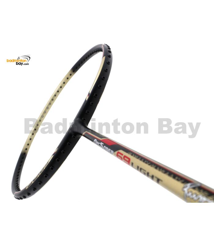 Yonex - Arcsaber 69 Light Rudy Hartono Series ARC-69LITE Black Gold Badminton Racket  (5U-G5)