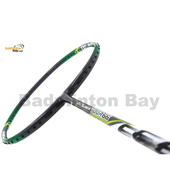 Yonex Arcsaber Tour 66 Black Green ARC66TRSP Badminton Racket  (3U-G5)