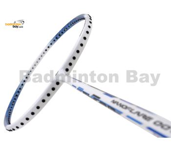 Yonex Nanoflare 001 CLEAR White Sax Blue (Made In China) Badminton Racket (5U-G5)