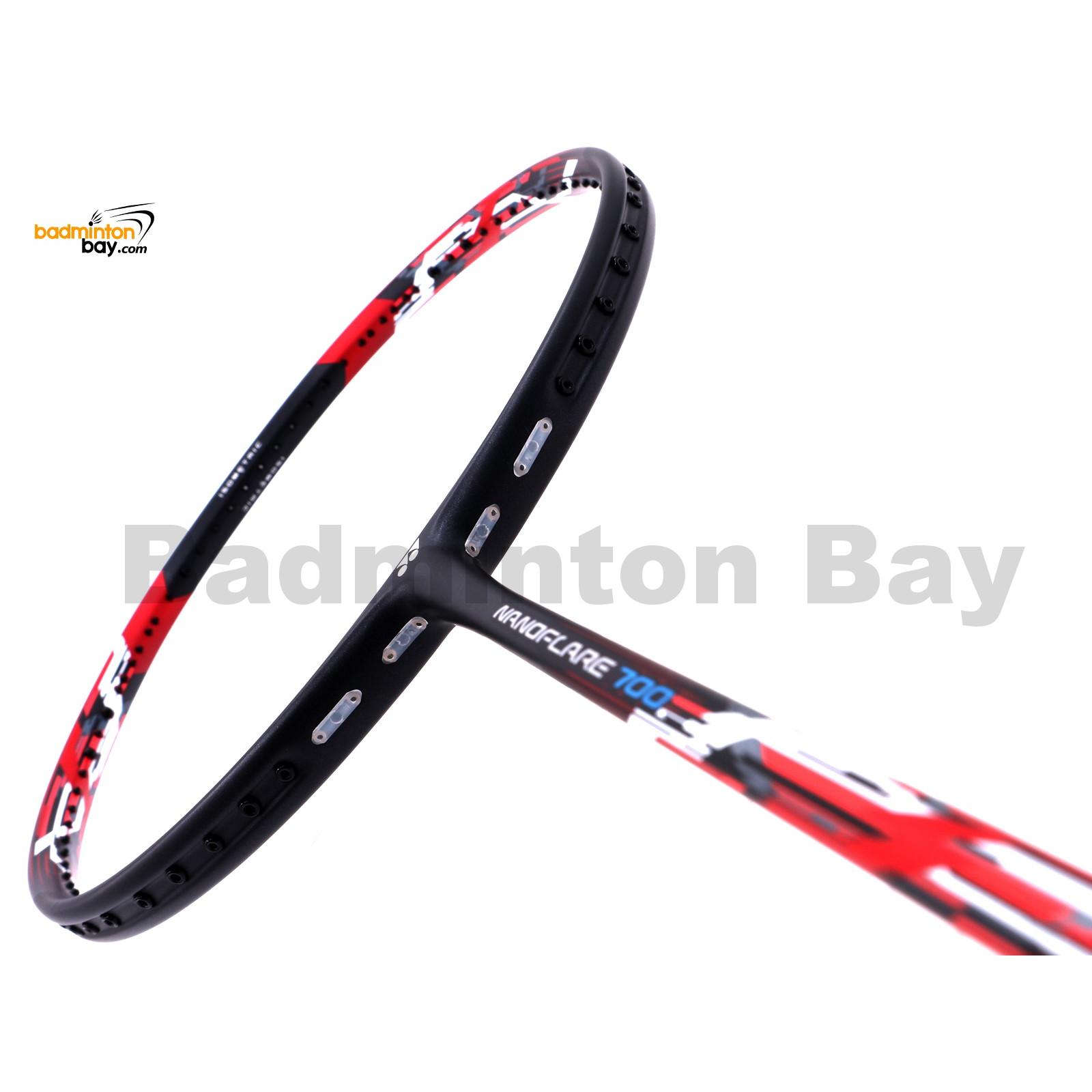YONEX NANOFLARE 700 Red Badminton Racket Racquet String 4U/5U G5 Free Cover 
