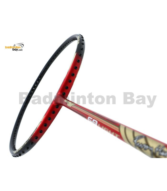 Yonex - Nanoray 68 Light Rudy Hartono Series NR-68LITE Black Red Badminton Racket  (5U-G5)