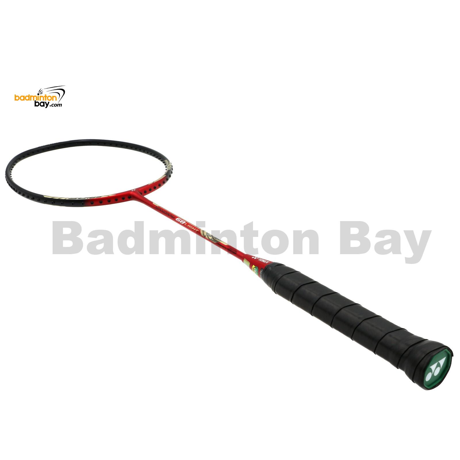 Nanoray 68 Light Hartono NR-68LITE Black Red Badminton Racket (5U-G5)