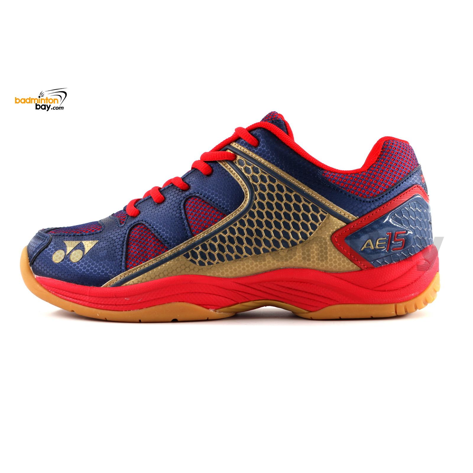 Yonex All England 15 Blue Red Badminton Shoes In-Court With Tru