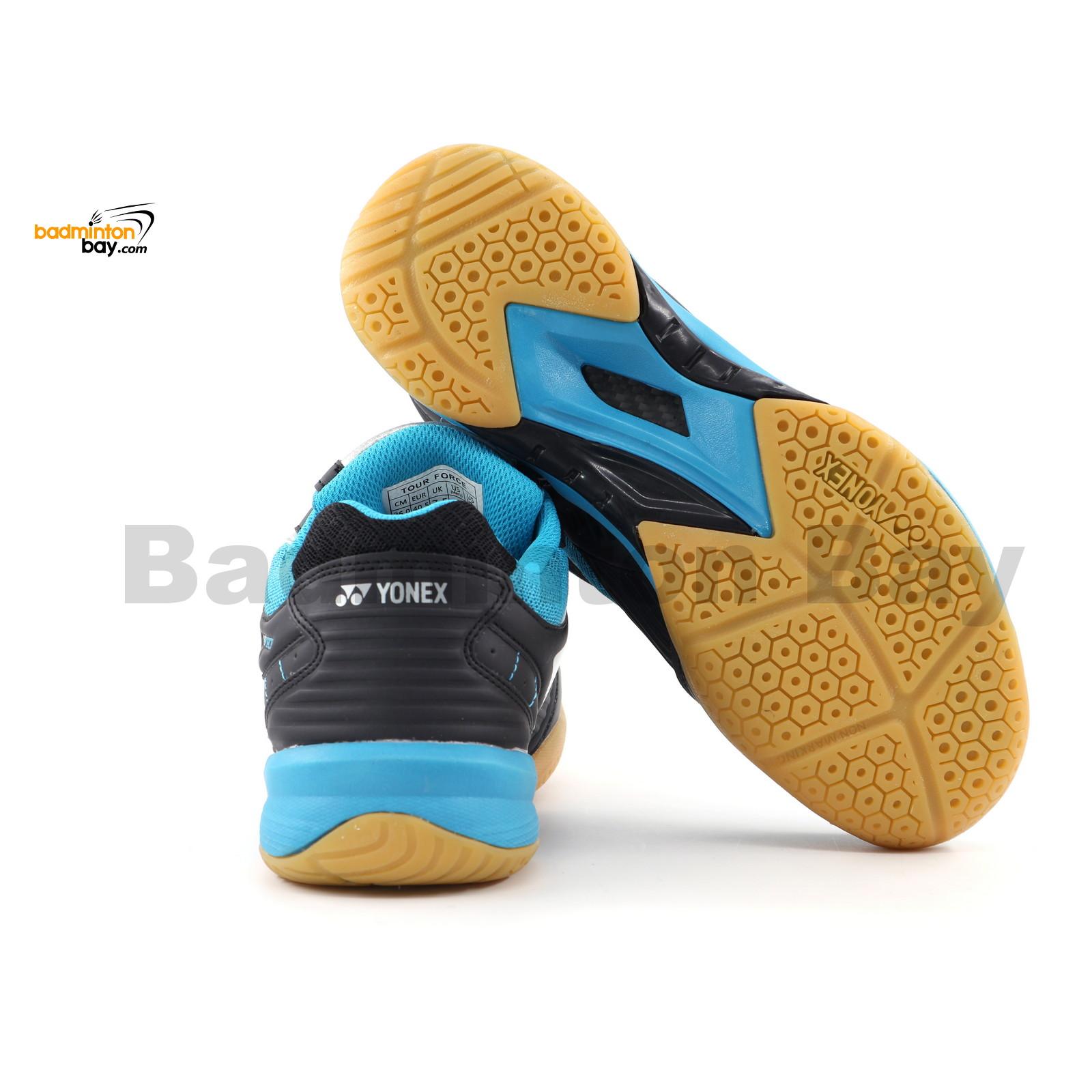 Yonex Tour Force Black Blue Badminton Shoes In-Court With Tru Cushion ...