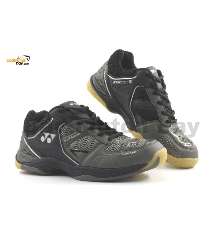 Yonex Aero Comfort 2 Metal Black Badminton Shoes With Tru Cushion Technology