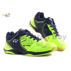 Yonex Aero Comfort 2 Neon Lime Navy Badminton Shoes With Tru Cushion Technology