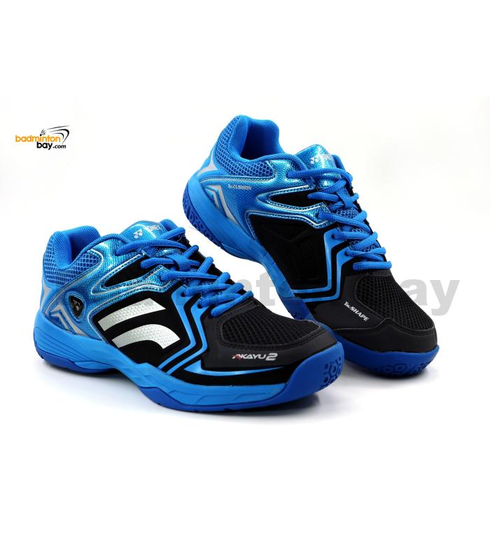 Yonex Akayu 2 Blue Black Badminton Shoes In-Court With Tru Cushion Technology