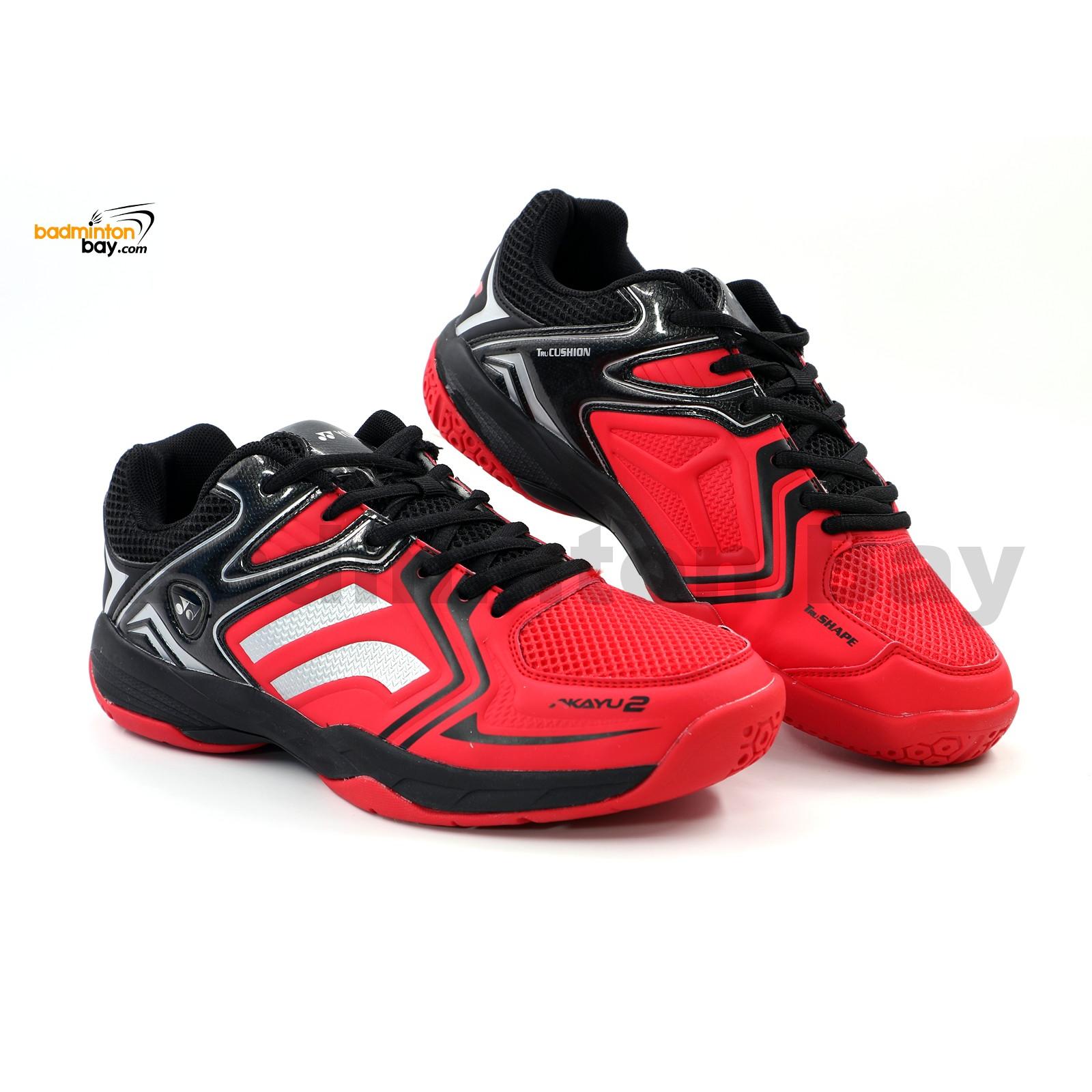 Yonex Akayu 2 Red Black Badminton Shoes In-Court With Tru Cushion ...