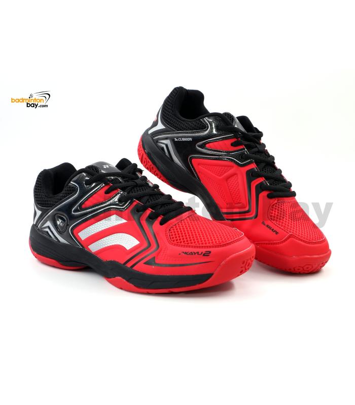 Yonex Akayu 2 Red Black Badminton Shoes In-Court With Tru Cushion Technology