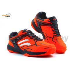 Yonex Akayu S Neon Orange Grey Badminton Shoes In-Court With Tru Cushion Technology