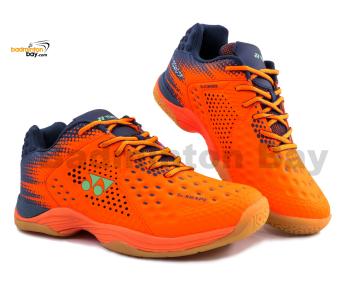 Yonex Bubble Out Vibrant Orange Badminton Shoes In-Court With Tru Cushion Technology