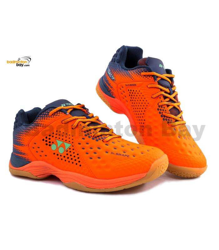 Yonex Bubble Out Vibrant Orange Badminton Shoes In-Court With Tru Cushion Technology