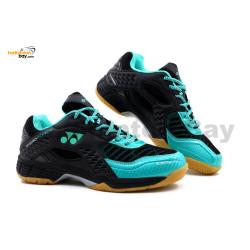 Yonex Hydro Force Black Turquoise Badminton Shoes With Tru Cushion 