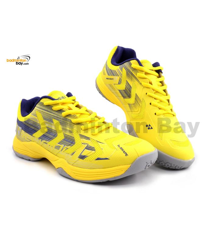 Yonex PRECISION 2 Neon Lemon/Dark Ink Badminton Shoes In-Court With Tru Cushion Technology