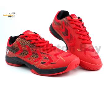 Yonex PRECISION 2 Red/Black/Gold Badminton Shoes In-Court With Tru Cushion Technology