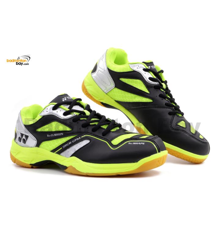 Yonex SRCR CFM Black Lime Badminton Shoes With Tru Cushion 