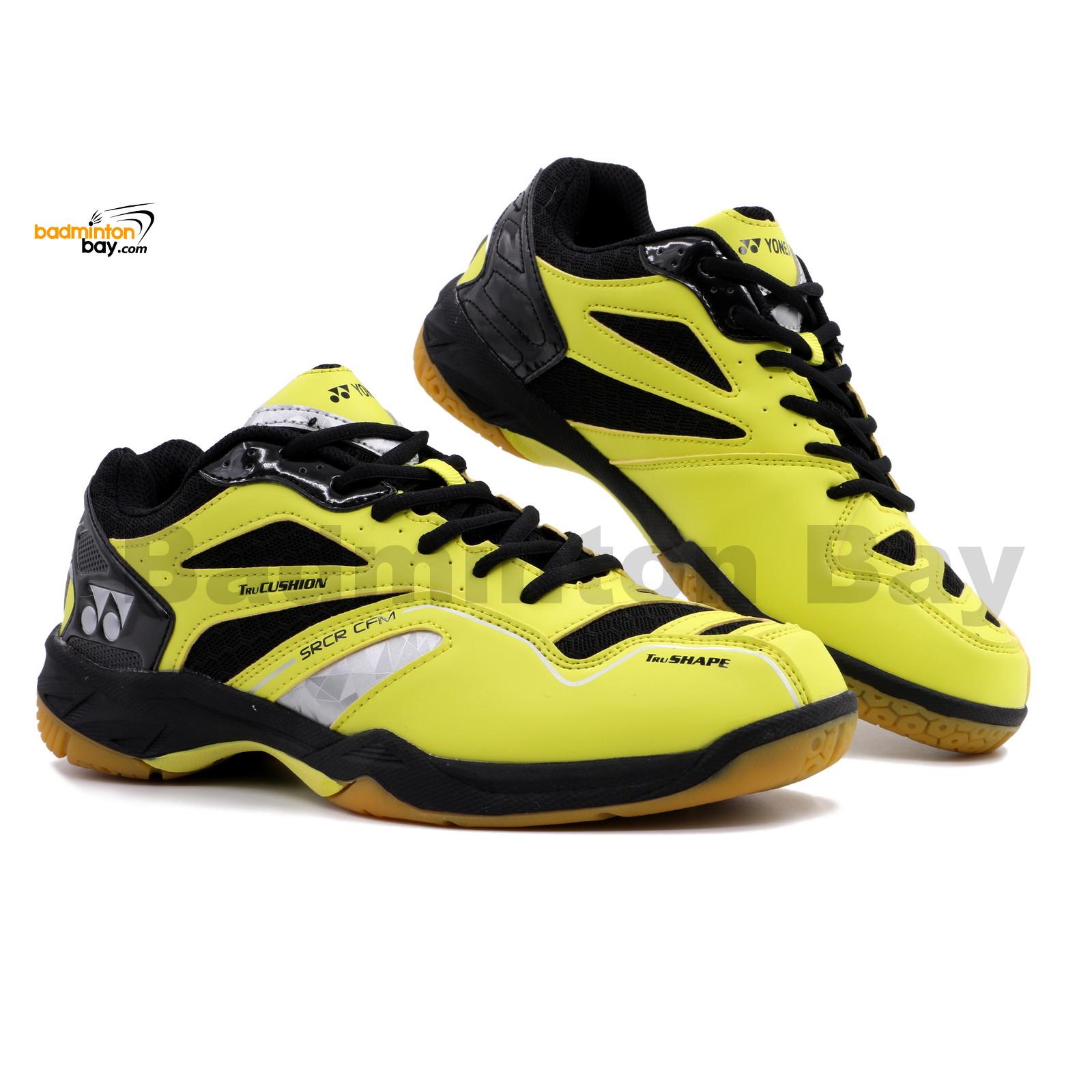 yellow badminton shoes