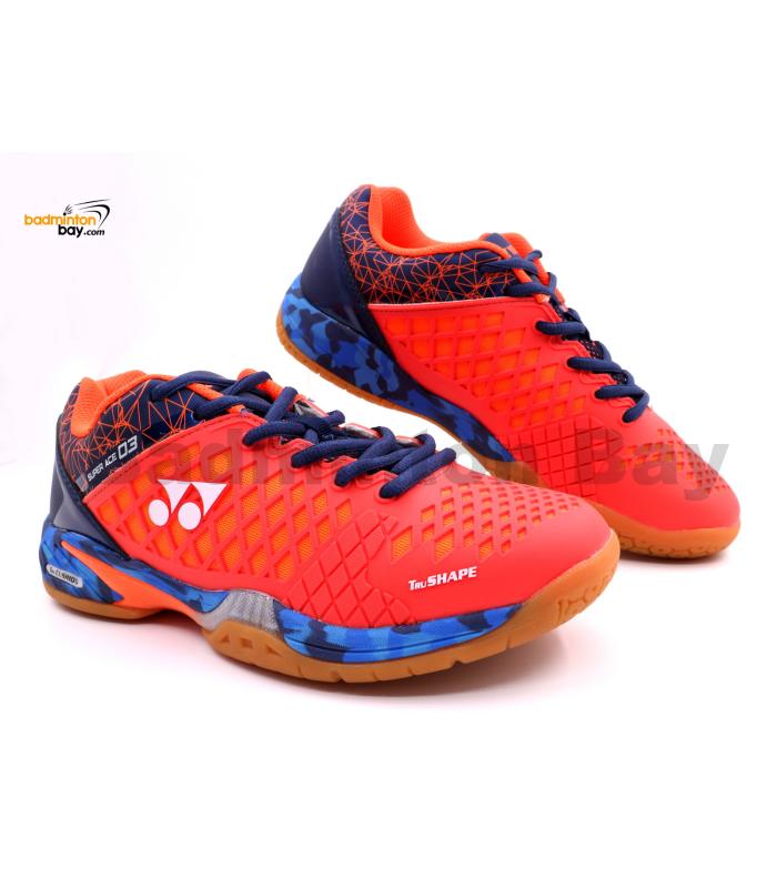 Yonex Super Ace 03 Coral Red Badminton Shoes With Tru Cushion 